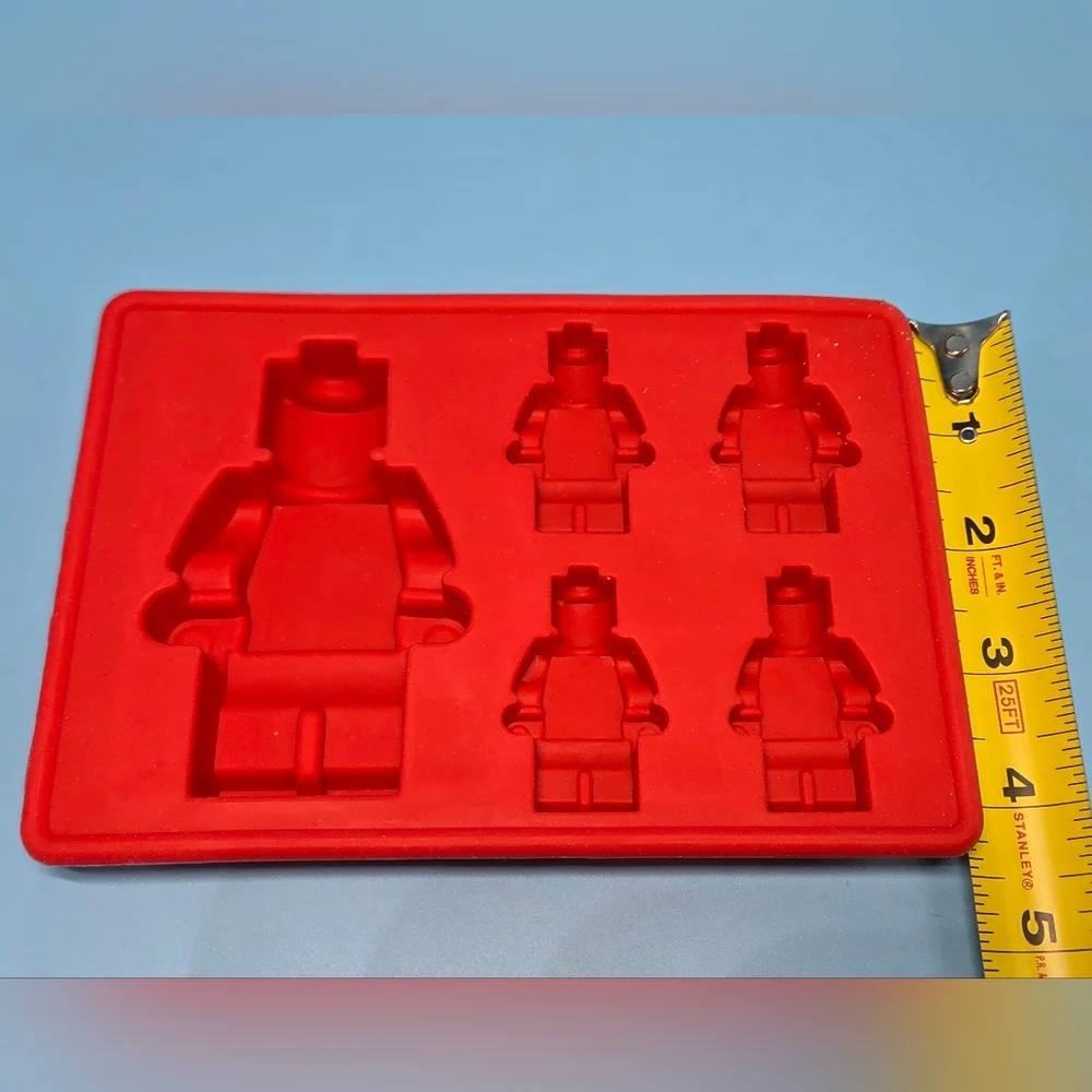 Vibrant Silicone Building Block Cake Toppers